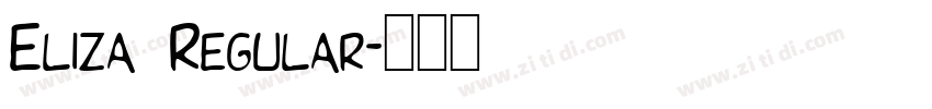 Eliza Regular字体转换
